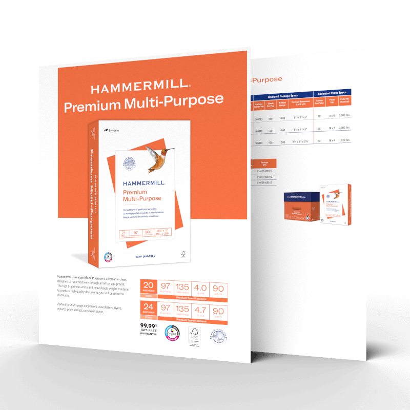 Hammermill Premium Multi-Purpose sell sheet