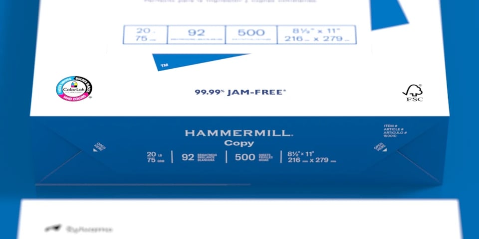 Hammermill Printer Paper, 20 Lb Copy Paper, 8.5 x 11 - 8 Ream