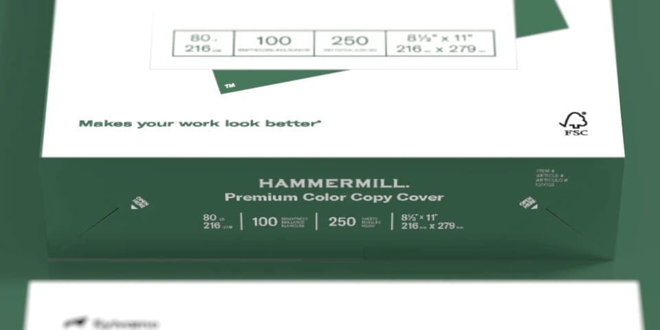 Hammermill WHITE 100 LB SMOOTH Premium Color Copy Pack 25 Sheets – Simon  Says Stamp
